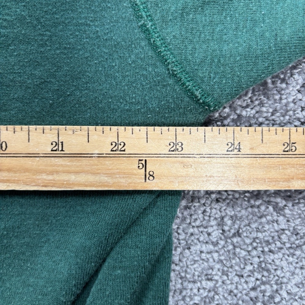 L.L. Bean Henley Two-Layer River Driver's Shirt Mens Large Green Wool Blend USA - Picture 7 of 8